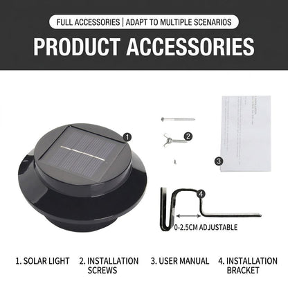 Solar Powered Smart Wall Light with Auto Dusk-to-Dawn Sensor, IP65 Waterproof Fence & Garden Accent Lighting, Available in 3000K Warm White or 6000K Cool White, Ideal for Patio, Pathway, and Courtyard Ambient Glow (8PCS, Black Housing‑Warm White Light)
