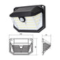 2-Pack Solar Motion Sensor Wall Light(230-Bead LED) -  3 Lighting Modes, IP64 Waterproof, Three-Sided Wide-Angle Lighting for Outdoor Security and Garden Lighting