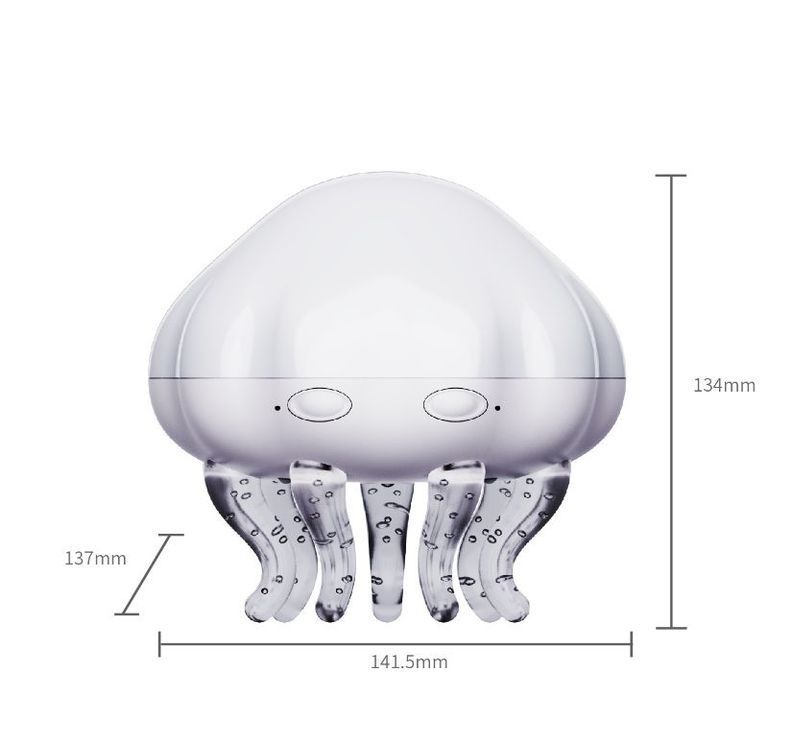 Jellyfish Ocean Wave Projector Night Light - USB Powered , 2 Timer Settings, Dual Mode Projection and Night Light, Romantic Bedroom Decor, Kids Gift