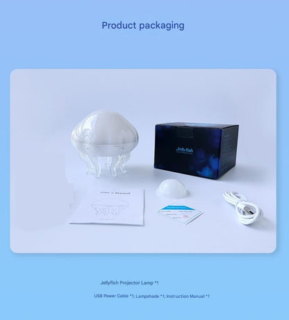 Jellyfish Ocean Wave Projector Night Light - USB Powered , 2 Timer Settings, Dual Mode Projection and Night Light, Romantic Bedroom Decor, Kids Gift