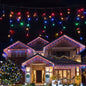 20M Christmas Lights Icicle Light 800 LED Multi-coloured Jingle Jollys