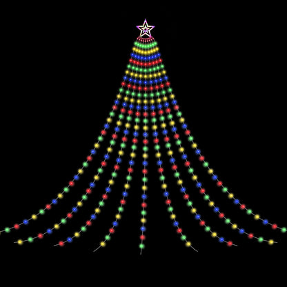 Jingle Jollys 3.8M Christmas Lights Waterfall String Light 340 LED